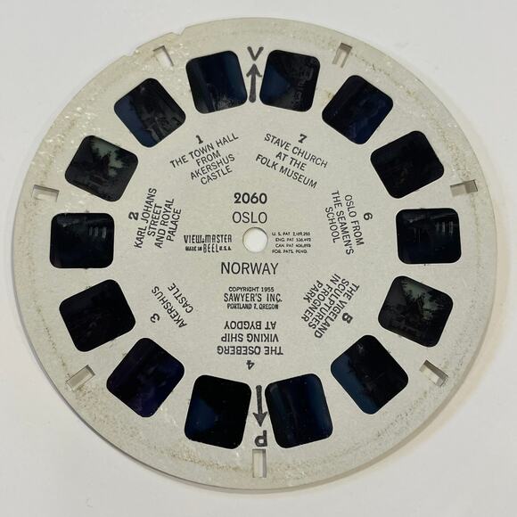 Sawyer's View-Master Single Reel 2060 OSLO Norway 1955 - Picture 1 of 4
